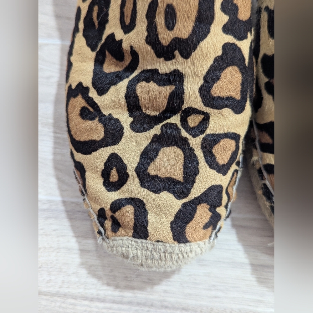 Sam Edelman Chloe Tan Brown Leopard Print Slip-on Shoes Size 7.5 EU 37.5 GUC - Picture 2 of 11